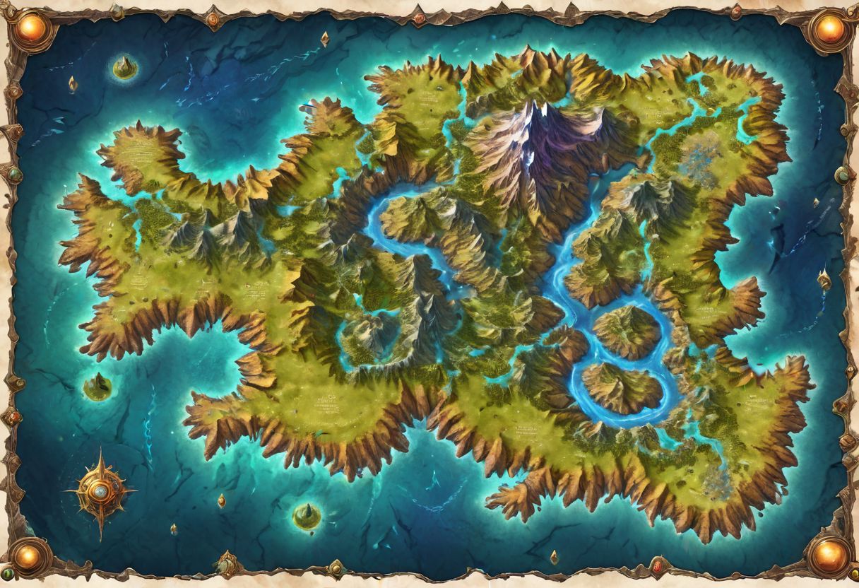 Beautiful Fantasy Map,High Detail,4k,Fantasy World Map,Continents,(Fantasy World),Cartographic Map Of A Fantasy World,Fantasy Planet,Top View,Mountains And Rivers,Geographic Map,Masterpiece,Readable Text,Clear 0mage,Entire World With All Of It's Continents And Oceans,Fantasy Map,Large World,Huge