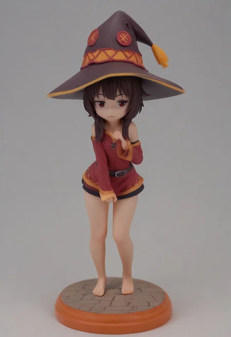 score_9, score_8_up, score_7_up, source_anime,  
 white background,megumin,
figure style,photorealistic,photo \(medium\),