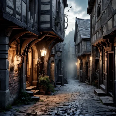 RAW photo, (masterpiece:1.3), subsurface scattering, heavy shadow, (high quality:1.4), (intricate, high detail:1.2), professional photography, HDR, High Dynamic Range, realistic, ultra realistic, photorealistic, high resolution, film photography, ambient lighting, atmospheric effects, <lora:detail_slider_v4:2>, OverallDetail, a dark! and sinister alley in a poor quarter of a medieval town, night, fog, no street lamps, <lora:DarkAlley:1>, epiCPhoto