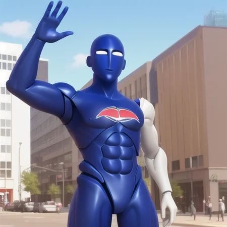 <lora:pepsiman:1> pepsiman, 1boy, pepsi,
