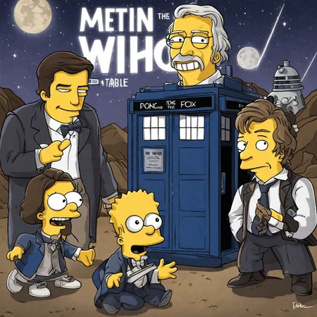 Dr. who and the TARDIS Simpstyle <lora:SDXL-Simpstyle-Lora-v2-r16:0.8>