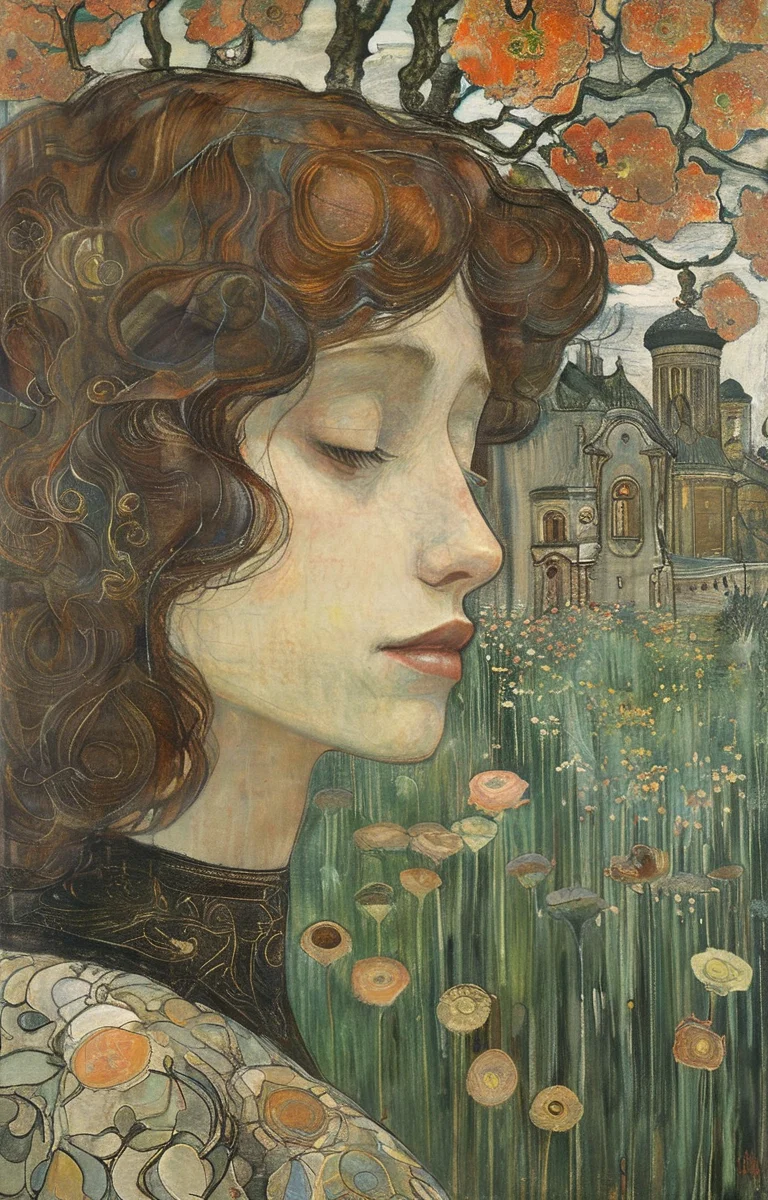 masterpiece,best quality,<lora:tbh267-sdxl:0.9>,illustration,style of Jan Toorop portrait of noble man