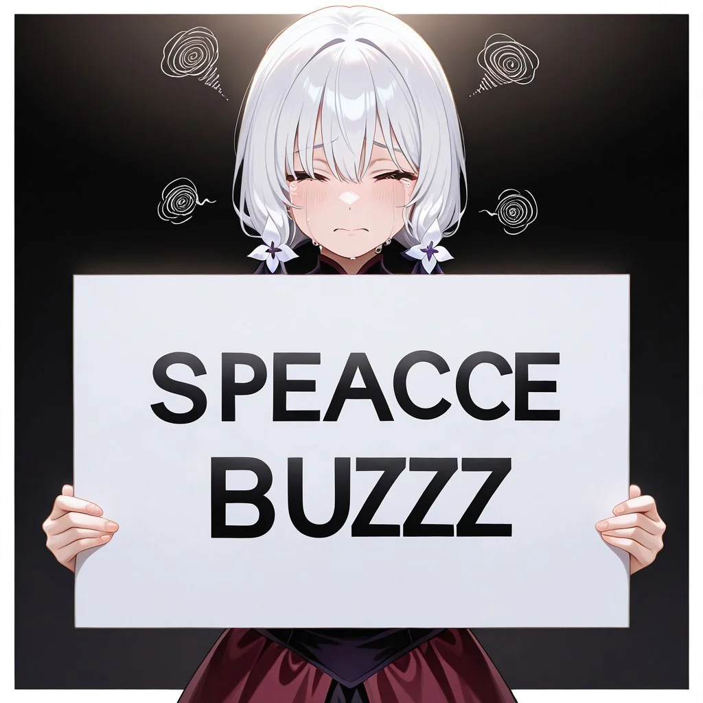 masterpiece,best quality,amazing quality,very aesthetic,absurdres,newest
<lora:spo_sdxl_10ep_4k-data_lora_webui:0.5>,
<lora:add-detail-xl:1>
<lora:folding sign_illustrious_V1.0:1> folding sign, (folding sign bord,(big letters "BUZZ PLEASE":2.0),(square BIG sign bord:2.0))
BREAK
corneo_power, sad, sobbing, tears
1girl, simple background