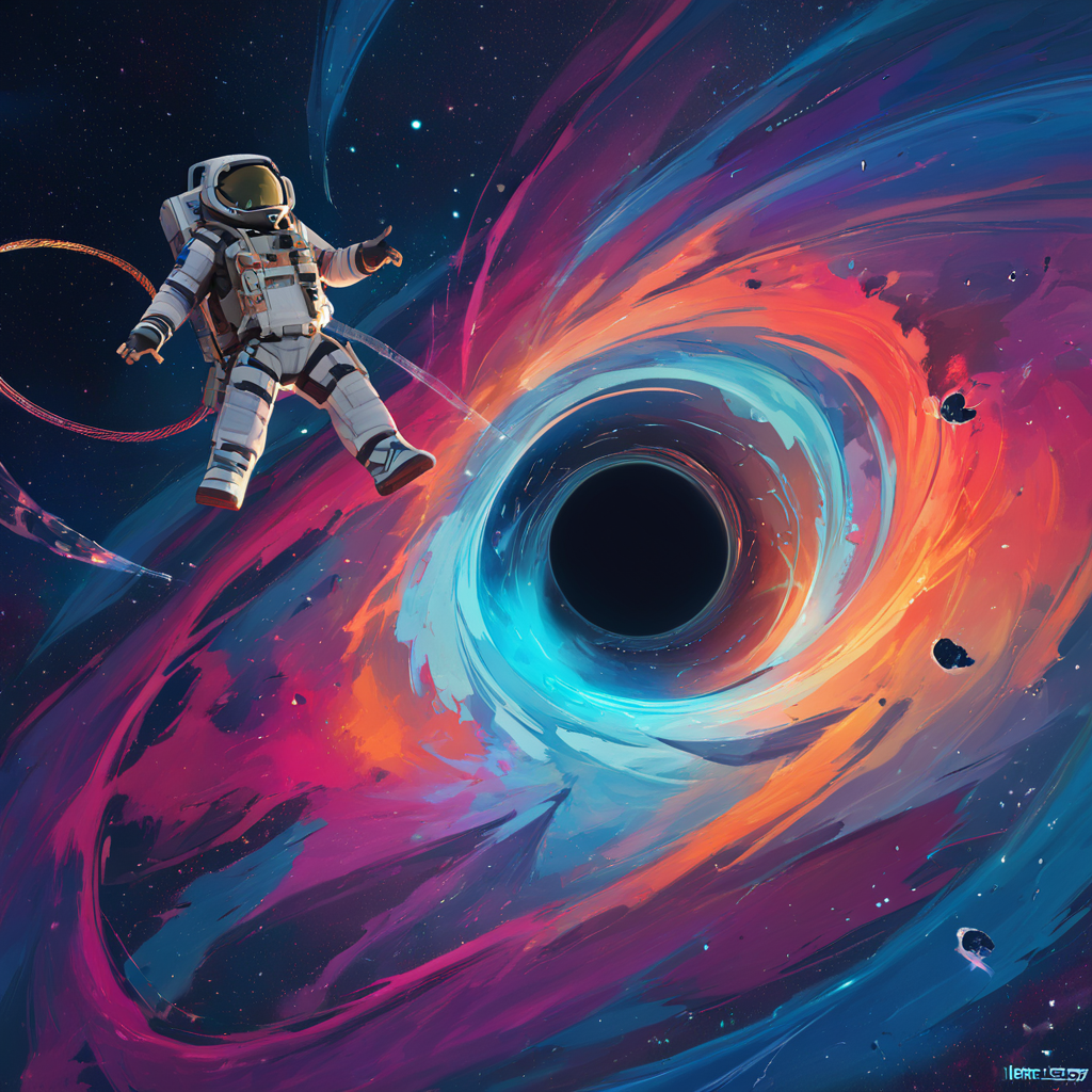 PDXL, <lora:BlackHoleV1:1>, bl4ckh0l3, space, stars, black hole, event horizon, astronauts
no people