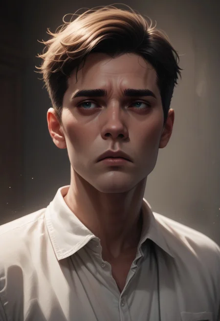 score_9, score_8_up, score_7_up, score_6_up, 1boy, sad expression, bleak, tragic