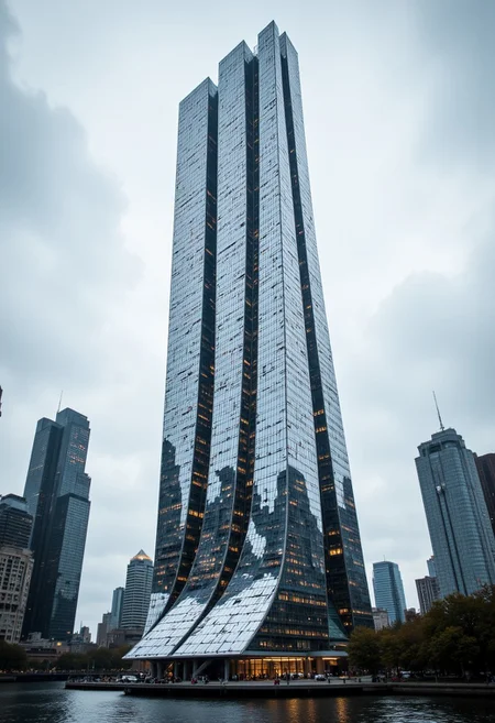 A futuristic skyscraper made entirely out of broken mirrors, distorting the city’s skyline in a chaotic, reflective mess.
aidmaMJ6, aidmaHyperrealism, aidmaimageupgrader, aidmafluxpro1.1
