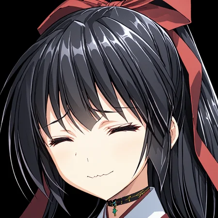 masterpiece, best quality,
<lora:divinemikokoyori.sdxl.v1-000009:1>
divinemikokoyori, 1girl, solo, simple background, closed eyes, wavy mouth, black background, portrait,
(closed mouth),