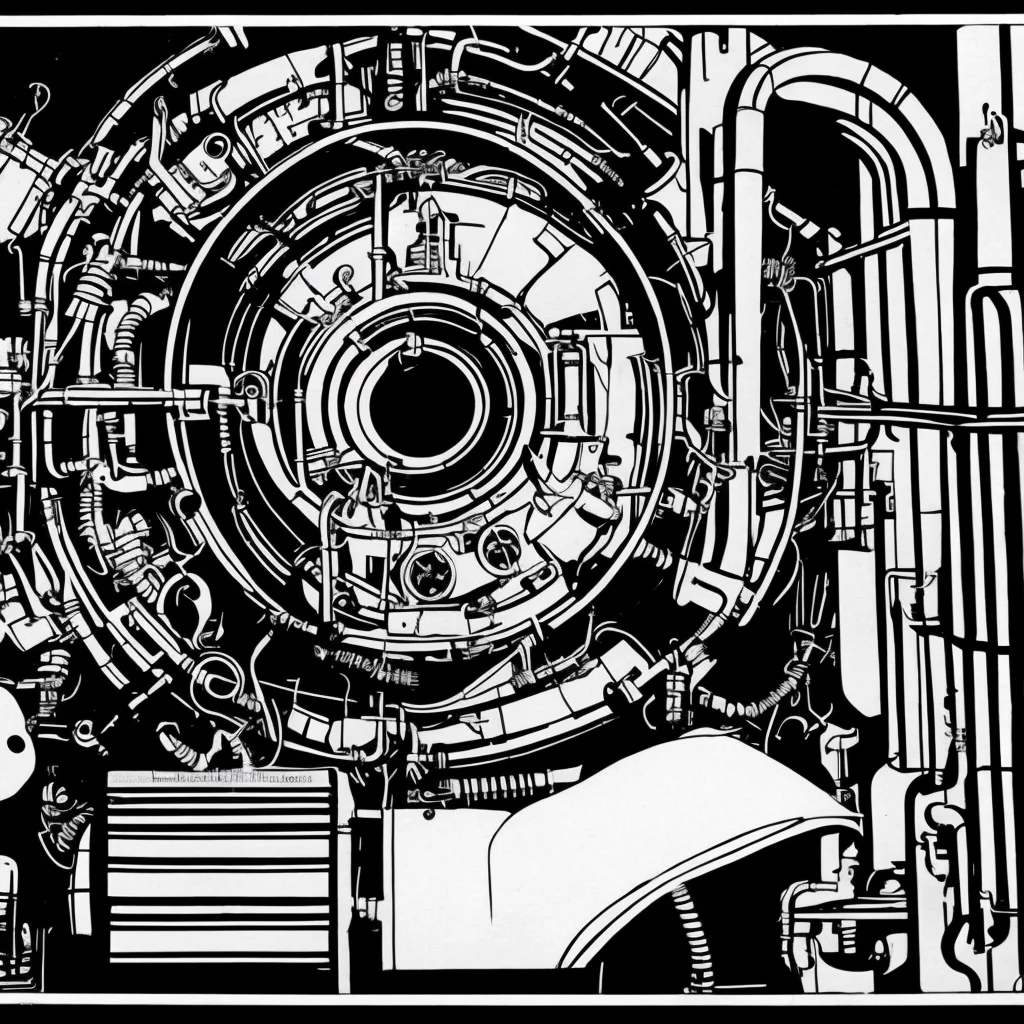 black and white, photorealistic intricately detailed comic book art by award winning line artist, of a steampunk scientist stepping stepping through a magical portal, black and white ink, epic cinematography