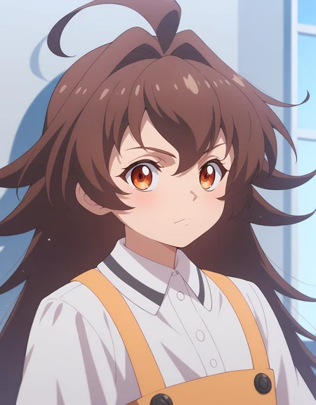 curmbles, score_9, score_8_up, score_7_up, score_6_up, score_5_up, score_4_up, anime coloring, Masterpiece, megami magazine, source_anime, Uncensored, bedroom, frederica ronsefort, long hair, brown hair, portrait, <lora:sdxl_lightning_4step_lora:1> <lora:FredericaRosenfort:0.7> <lora:age_slider_v4:-2>
