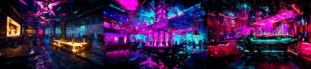 highly insanely detailed, masterpiece, top quality, best quality, highres, 4k, 8k, RAW photo, (very aesthetic, beautiful and aesthetic),
__lazy-wildcards/subject/env-bg-interior/cyberpunk_club/prompts__,
<lora:Cyberpunk_Club:1>,
(1girl:1.3), 1other,
__lazy-wildcards/dataset/background__,âââ