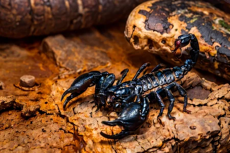 (masterpiece, best quality:1.2), ultra-detailed, EdobScorpion, (hell valley:1.3) (realistic:1.5), <lora:EdobScorpion_v1.0:0.8> <lora:Hell2_v1.0:0.6>
