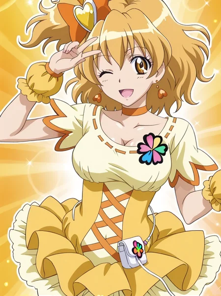 detailed background, shiny skin, posing,
<lora:curepine.pony:1>,
curepine,
large breasts, wide hips,
one eye closed,
