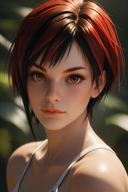 score_9, score_8_up, score_7_up,
<lora:DOAMila:0.8>
DOAMila, 1girl, black hair, red hair, multicolored hair, brown eyes, short hair, looking at viewer, portrait