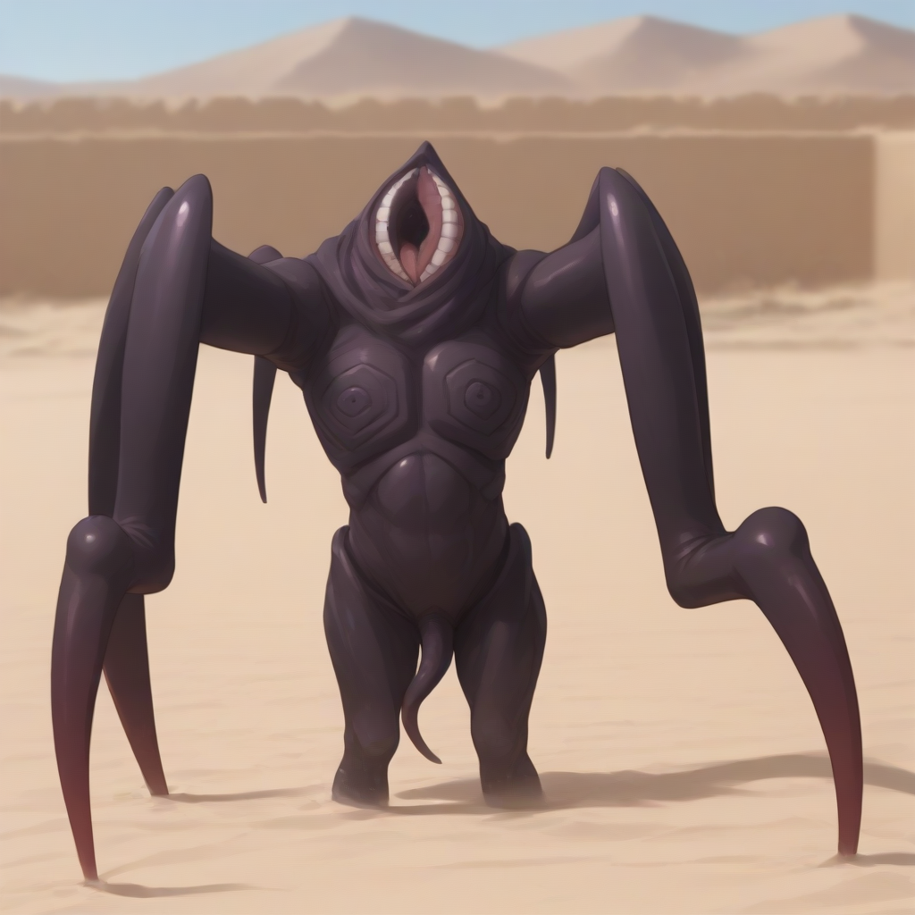 score_9, score_8_up, score_7_up, best quality, masterpiece, source_anime, zPDXL, zPDXL_xxx, BREAK
solo, indoor,  in desert
<lora:add-detail-xl:1> <lora:detail_eyes:0.5>, , solo, lahmu, monster, tentacles <lora:lafmu:1>