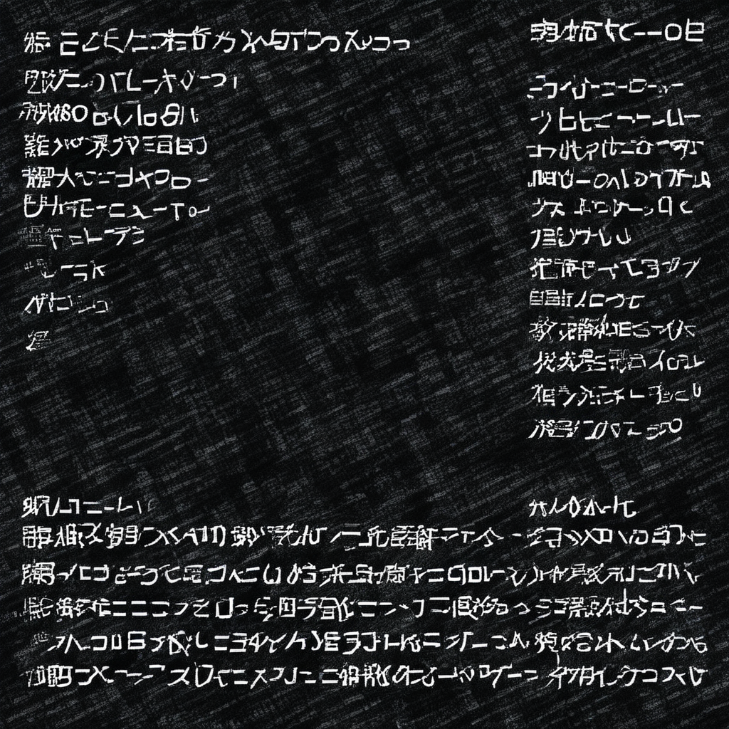 breakcore, Digicore, glitchcore, pixelsorting, lineart, distorted, abstract, 1girl, solo, japanese text, english text,