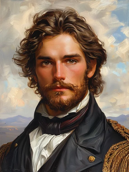 masterpiece,best quality,<lora:tbh121-sdxl:0.9>,portrait of a ruggedly handsome paladin,soft hair,muscular,half body,masculine,mature,salt and pepper hair,leather,hairy,d & d,fantasy,intricate,elegant,highly detailed,digital painting,artstation,concept art,smooth,sharp focus,illustration,style of Franz Xaver Winterhalter,oil painting,