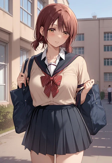 score_9, score_8_up, score_7_up, source_anime,(extremely detailed CG), (best quality), nagi,1girl,School uniform,