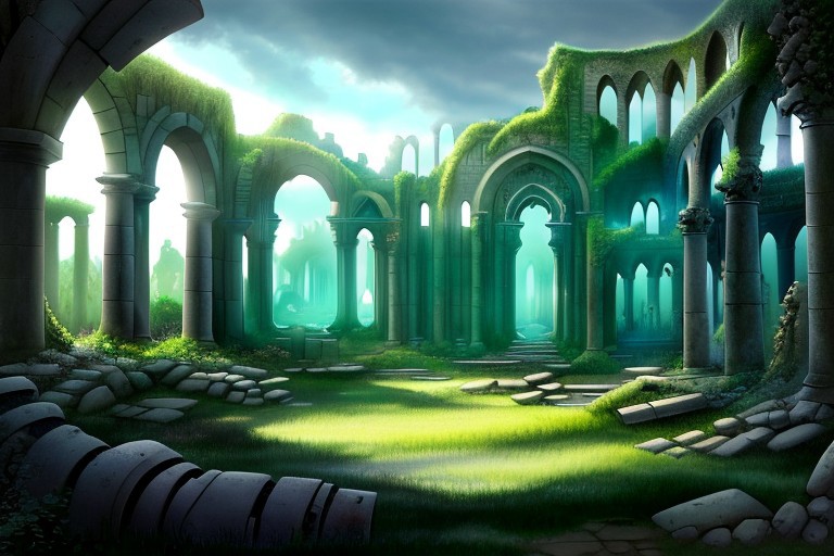 (masterpiece:1.2), (best quality,:1.2), 8k, HDR, ultra detailed, ((photorealistic)), professional light, cinematic lighting, fashion photography, ambient lighting,<lora:detail_slider_v4:3>, overgrown ruins of a settlement on the plains of a magical fantasy world, FanRu <lora:FantasyRuins-10:1>, ((perfect hands)), epiCPhoto