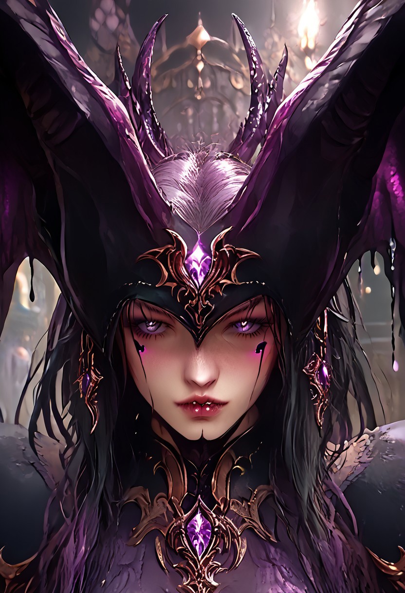 (Masterpiece:1.3), (best quality:1.2), (detailed background:1.1), (intricate details:1.1), (detailed background:1.2), 1girl, solo focus, perfect anatomy, sexy, 2d style,
BREAK
(score_9, score_8_up, score_7_up), (Masterpiece), (expressive eyes), 1girl, 
Night Gaunt, colored skin, light purple skin, liquid clothing, black slime bodysuit, tentacles, talon feet, dexterous wings, large wings, leathery wings, prehensile tail, segmented tail, wavy horns, black hair, dark purple highlights,
<lora:MGE_V5.0:1.2>
BREAK
revealing clothes, sexual pose, charming, revealing clothes,
 perfect body, tall,
dynamic angle, side shot, 
edgy and dramatic fashion photography,volumetric lighting, bloom, harsh lighting, muted colors,
looking down at the viewer,HENTAI PUBIC TATTOO DESIGN,
BREAK
perfecteyes,NegativeDynamics,scenery,bleakfaith,hkevil,