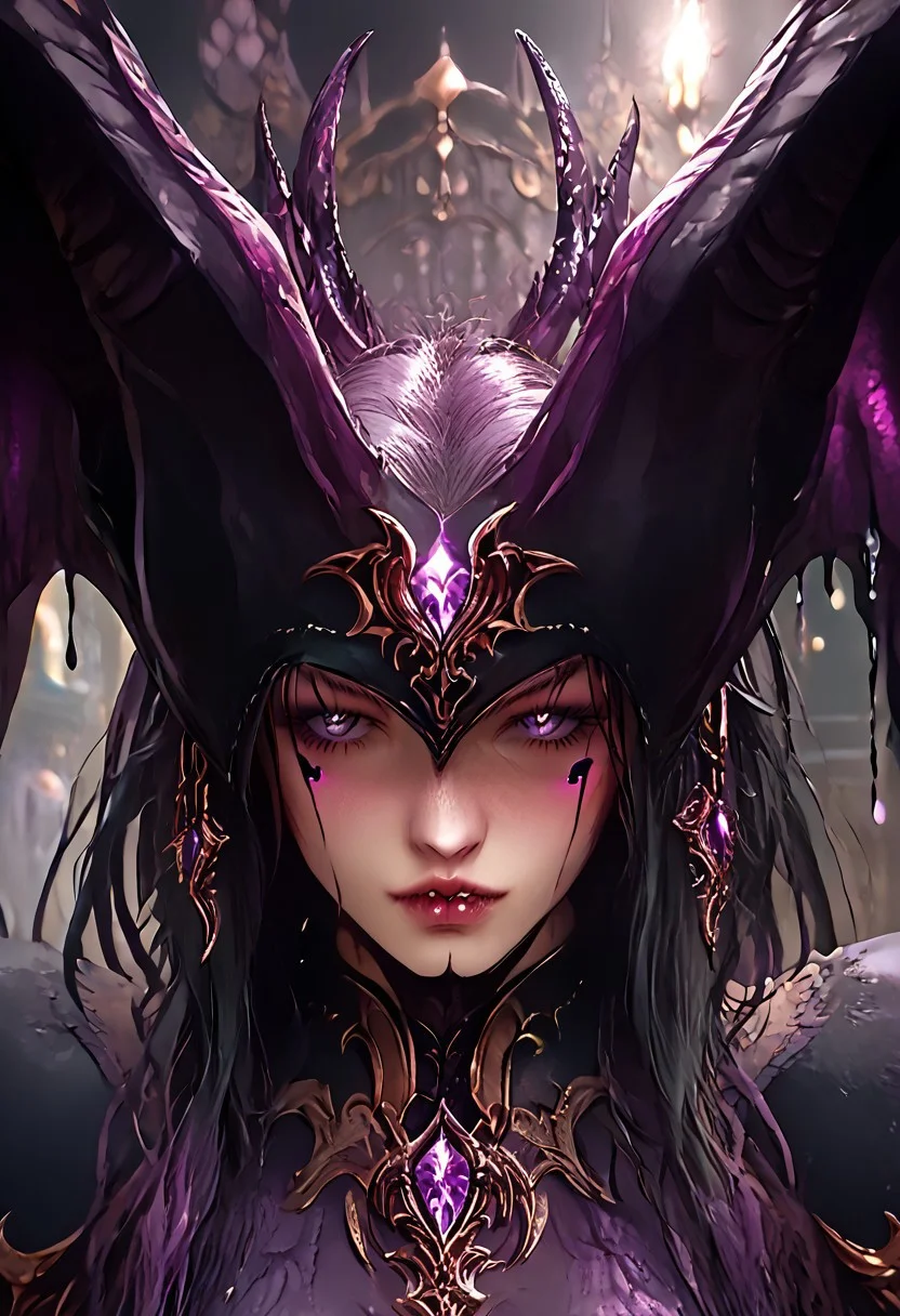(Masterpiece:1.3), (best quality:1.2), (detailed background:1.1), (intricate details:1.1), (detailed background:1.2), 1girl, solo focus, perfect anatomy, sexy, 2d style,
BREAK
(score_9, score_8_up, score_7_up), (Masterpiece), (expressive eyes), 1girl, 
Night Gaunt, colored skin, light purple skin, liquid clothing, black slime bodysuit, tentacles, talon feet, dexterous wings, large wings, leathery wings, prehensile tail, segmented tail, wavy horns, black hair, dark purple highlights,
<lora:MGE_V5.0:1.2>
BREAK
revealing clothes, sexual pose, charming, revealing clothes,
 perfect body, tall,
dynamic angle, side shot, 
edgy and dramatic fashion photography,volumetric lighting, bloom, harsh lighting, muted colors,
looking down at the viewer,HENTAI PUBIC TATTOO DESIGN,
BREAK
perfecteyes,NegativeDynamics,scenery,bleakfaith,hkevil,