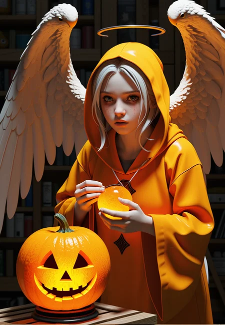 (epic:1.2), trending on artstation, (high quality:1.2), (masterpiece:1.2), high details, incredibly absurdres, colorful), (Creepy:1.27), (Eerie:1.33),(mystical:1.33),(Realistic Anime style:1.25), (Kemonomimi Anime style:1.16),(rough:1.19), (linocut:1.36), (Double Exposure::1.21), (comp_top:1.29) ,, (creature:(Wizard:1.17)), (mood: (Annoyed:1.35), Mouth turned down slightly, eyes narrowed, tense jaw) , (color scheme:(orange theme:1.24),(iridescent:1.13)), (object:(forced perspective:1.21) (angelic object:1.36) (,calabash:1.29)) (location:(alley:1.24) (oasis:1.27) (meadow:1.25),(shop:0.86))