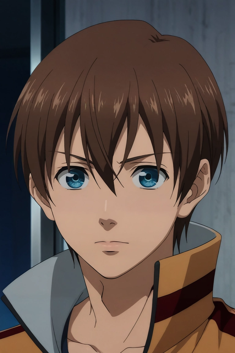 score_9, score_8_up, score_7_up, source_anime, rating_safe, , anime screencap, , official style, , , 1boy, solo, male focus, <lora:kensuke_hanasaki_pony:0.86>, kensuke_hanasaki, brown hair, blue eyes, short hair, hair between eyes, , ,, <lora:sdxl_lightning_8step_lora:1>