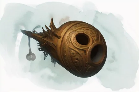 MagicItem_v1, Mysterious artifact, space, carved wood