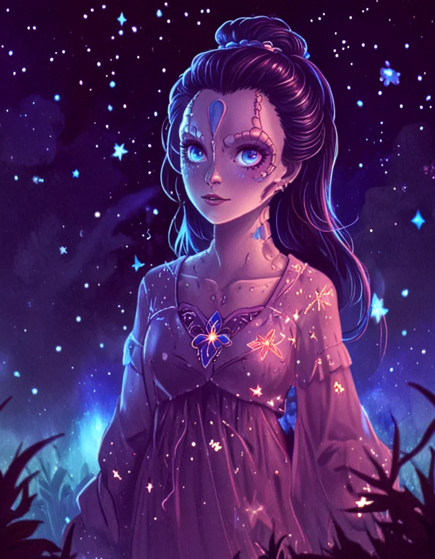 c4rd45514n woman <lora:novuschroma08 style:0.75> novuschroma08 style <lora:sdxl_lightning_8step_lora:1> <lora:darmox-cardassian_v1:1>