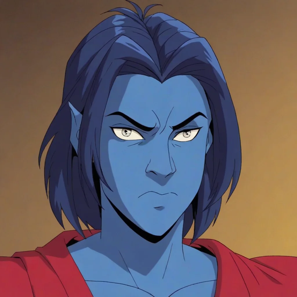 score_9, score_8_up, score_7_up, score_6_up,
1boy, animated character, nightcrawler, blue skin, portrait, pointy years, serious expression,
<lora:Nightcrawler_X-Men_Evolution:0.8>
