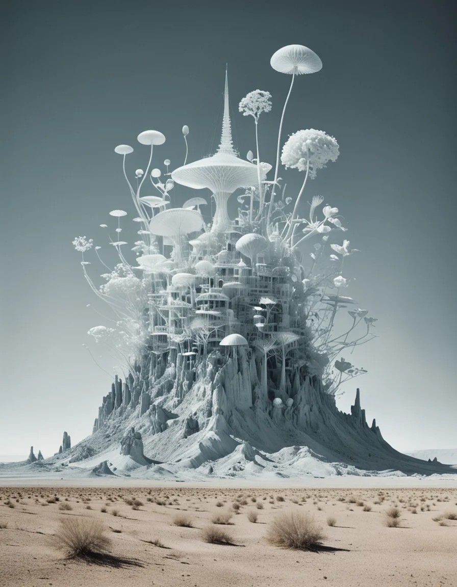 a beautiful surrealist other land by Nick Veasey
