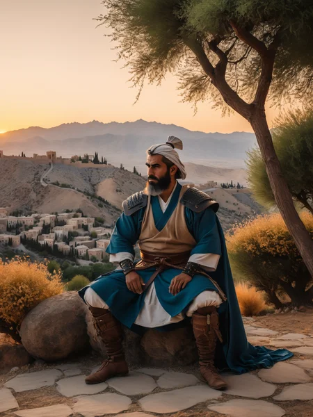 Raw photo, 8k uhd, dslr, soft lighting, high quality, film grain, Fujifilm XT3,
Hyperdetailed Samurai Man, Landscaping, Iranian background, at Dusk, Orientalism Art, Film grain,
<lora:xl_more_art-full-beta2:1>