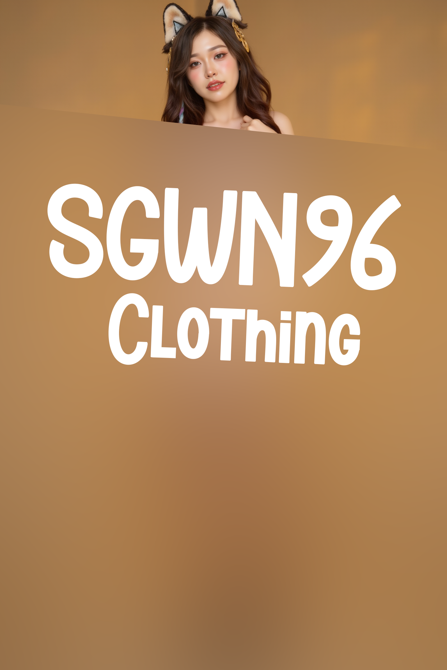 A professional, high-resolution image of a young woman is posed standing in a natural S-curve in the body silhouette. This classic posing technique creates visual interest and a sense of elegance.

She is wearing a black SGWN96Clothing. Her makeup is dramatic, with dark eyeliner and bold, glossy pink lips. 

The lighting features a high-contrast, monochromatic white color scheme that creates a moody, intimate atmosphere. 

The photography technique uses what appears to be soft lighting to create a glamorous effect, with careful attention to highlighting contours while maintaining the dominant light brown color scheme throughout the frame.

The overall aesthetic combines elements of fashion photography, traditional Asian visual motifs, and contemporary boudoir styling. The dramatic light brown lighting creates a cohesive visual theme that ties all elements of the composition together.

The white light emit on her to show her feature.
