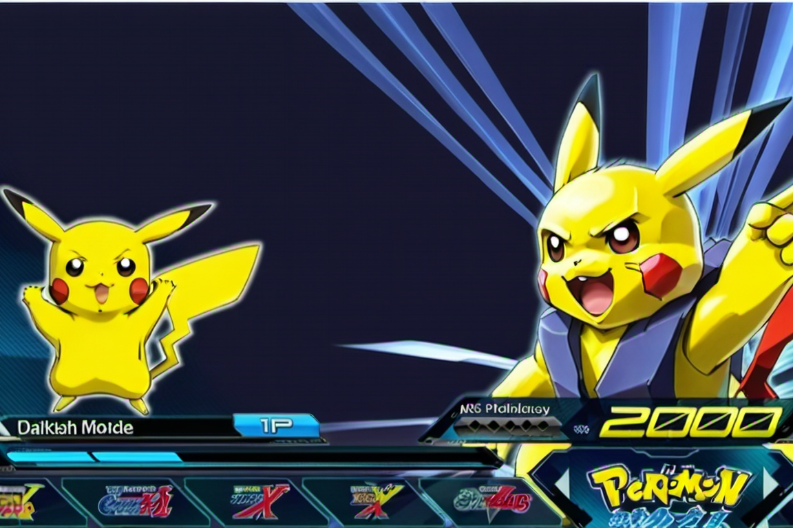 Select mode,  pikachu,   <lora:exvs2:0.7>