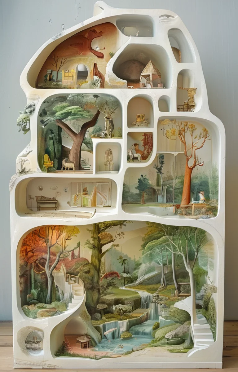 masterpiece,best quality,<lora:tbh242-sdxl:0.9>,illustration,style of Cutaway view animals