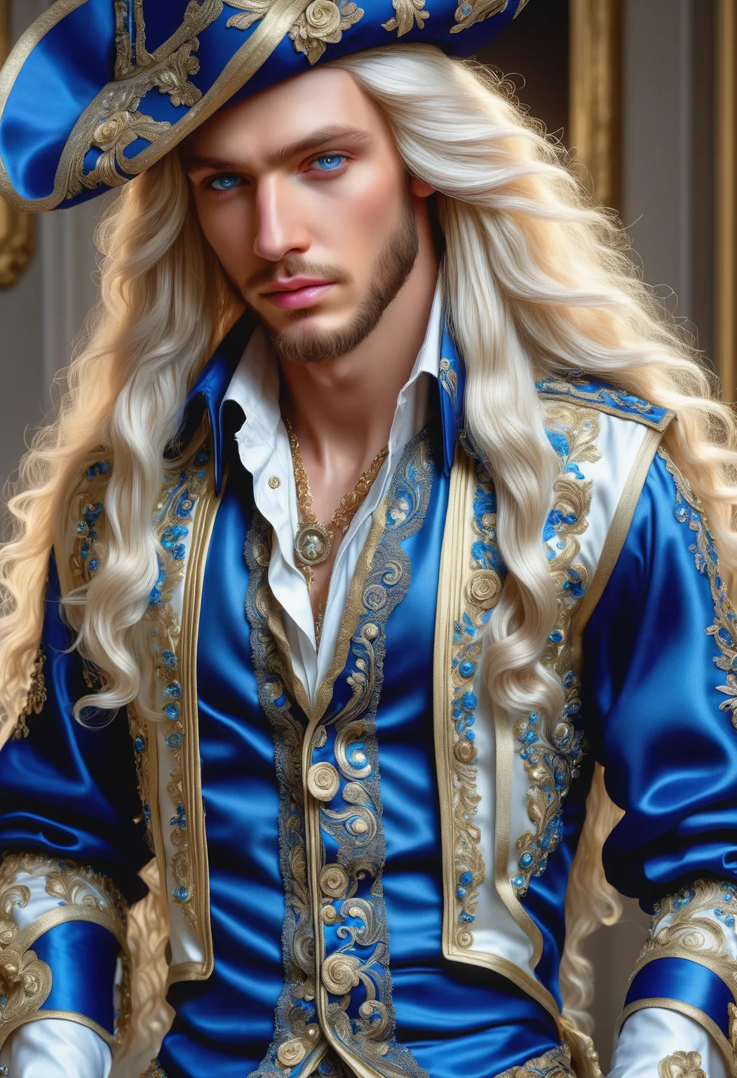DonMM1yaXL man, baroque Tricorn Hats, Ribbon Rosettes, __clothings/features/baroque/male/attire/collor-cleavage__, Brocade Vests, Breeches with Embroidery, Snuff Boxes, mottled, wings,DonM3t3rn1tyXL, <lora:myLora\DonMM1y4XL-v1.1-000008:.8> <lora:released\DonM3t3rn1tyXL-v1.1-000008:.8> <lora:SDXL\DetailedEyes_V3> <lora:myLora\DonMDr4g0nXL-rb>