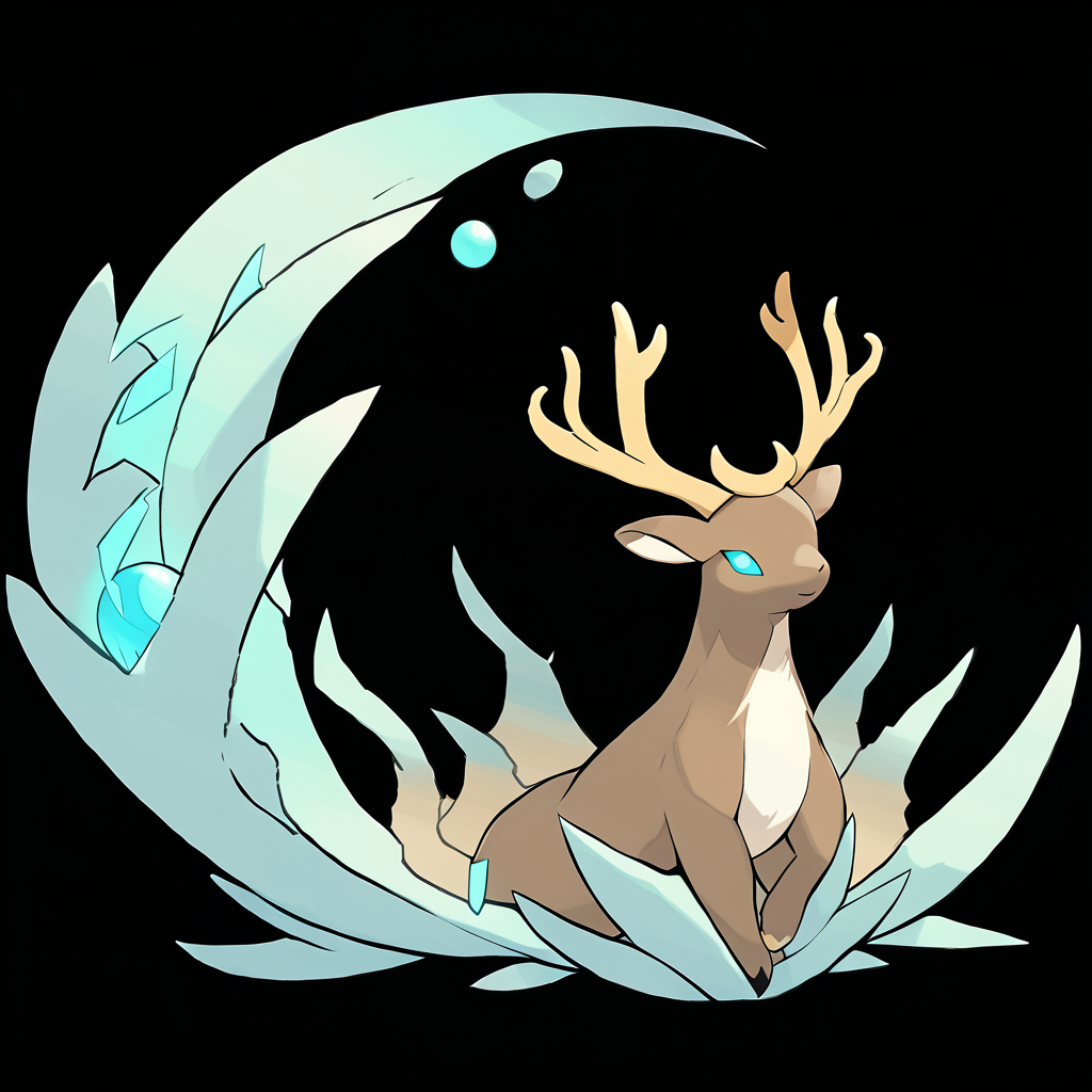 <lora:pokemon_pony_xl:1>, watercolor creature art like pokemon, Type: Bug, Type: Fighting, Egg Group: Dragon, is a pokemon creature that The creature forges paths through the wilderness, leaving a trail that Huldra follow in search of new homes,Its skin is etched with Cyan runes that glow when it channels Ice energies for spells or attacks,It has a Brown ridge on its back that can unfurl into a stunning beauty,It sings to the moon, a lullaby that soothes the restless and guides the dreamers through the realms of sleep,The animal's antlers are adorned with Cyan orbs that store magical energy score_9, score_8_up, score_7_up, score_6_up, score_5_up, score_4_up.  Simple black background, (Masterpiece:1.3) (best quality:1.2) (high quality:1.1)