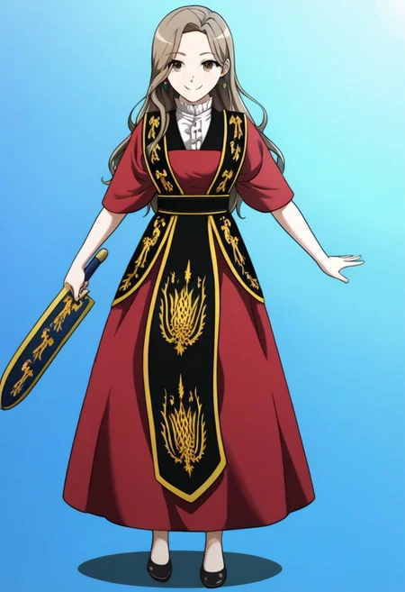 (masterpiece, best quality:1.4), insaneres, absurdres, solo,anime, BREAK
MinJiwon, brown eyes, mousy hair, long hair, battle uniform
((nikkestanding, full body, standing, cute smile)), blue background, spotlight, depth of filed, cowboy shot