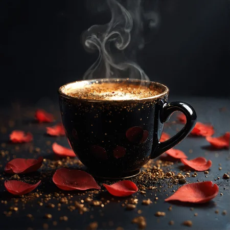 score_9, score_8_up, score_7_up, score_6_up, score_5_up, score_4_up,  illustration of a (black espresso cup:1.2), otherworldly, abstract, mysterious, molten plastic, abstract, black plastic, white plastic, galactic dusk, gold particles, dark, red petals trim   <lora:pony/concept_art_darkside_style:0.8>  <lora:sdxl/sinfully_stylish_sdxl:0.4>