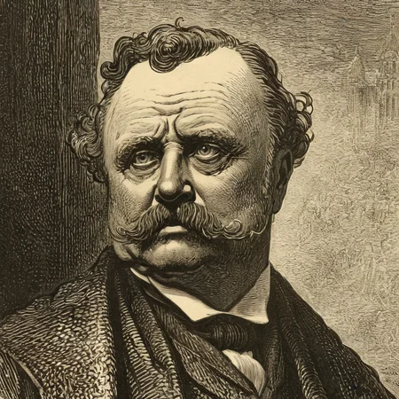 woodcut illustration in detailed gustavedore style, book illustration, by gustave dore, crisp even lines, medium contrast
portrait of Theodore Roosevelt, detailed eyes,
by gustave dore <lora:GustaveDore_StyleXLv6.1:0.85>