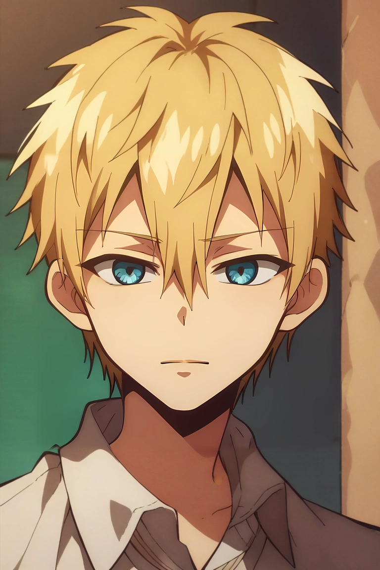 score_9, score_8_up, score_7_up, source_anime, rating_safe, , semi-realistic, looking at viewer, depth of field, 1boy, solo, male focus, <lora:teru_minamoto_pony:0.8>, teru_minamoto, blonde hair, blue eyes, short hair, bangs, hair between eyes, , , <lora:sdxl_lightning_8step_lora:1>