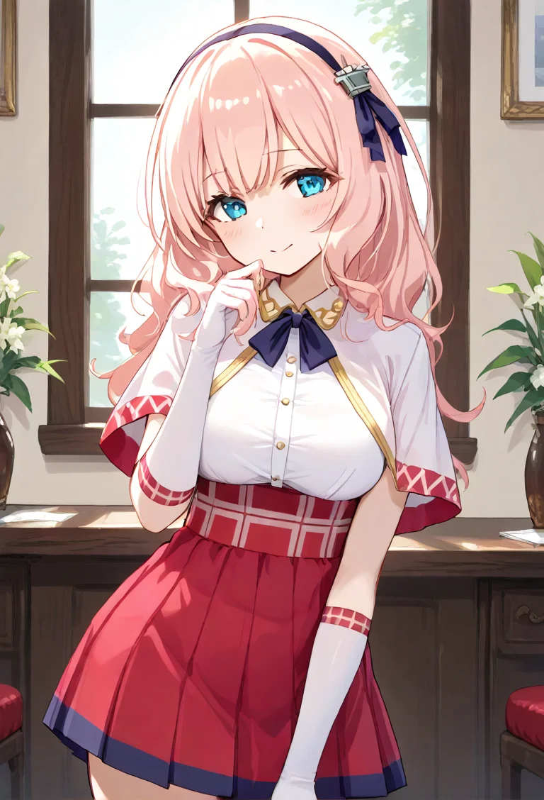 <lora:leander_XL_pony_v1:1> leander \(azur lane\), light pink capelet, white elbow gloves,, BREAK score_9, score_8_up, score_7_up, BREAK source_anime, best quality, masterpiece,uncensored, nsfw, <lora:Hyper-SDXL-4steps-lora:1>, zPDXL