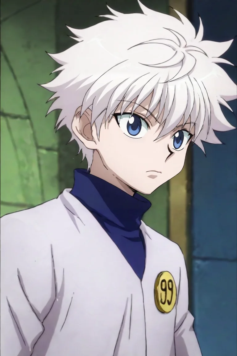 score_9, score_8_up, score_7_up, score_6_up, score_5_up, score_4_up, BREAK source_anime, (best quality:1.1), (masterpiece:1.4), , upper body, depth of field, 1boy, solo, male focus, <lora:killua_zoldyck_pony:0.94>, killua_zoldyck, white hair, blue eyes, , , The Tower of Oblivion: A stronghold where forgotten secrets and dark magic are hidden, Kneeling with head bowed, displaying humility or prayer, <lora:sdxl_lightning_8step_lora:1>
