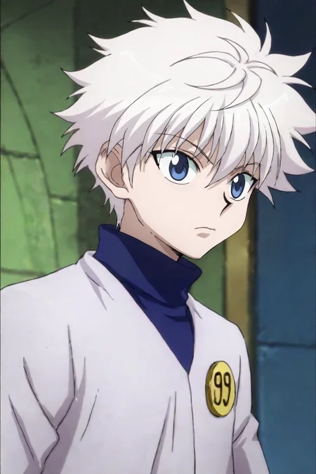 score_9, score_8_up, score_7_up, score_6_up, score_5_up, score_4_up, BREAK source_anime, (best quality:1.1), (masterpiece:1.4), , upper body, depth of field, 1boy, solo, male focus, <lora:killua_zoldyck_pony:0.94>, killua_zoldyck, white hair, blue eyes, , , The Tower of Oblivion: A stronghold where forgotten secrets and dark magic are hidden, Kneeling with head bowed, displaying humility or prayer, <lora:sdxl_lightning_8step_lora:1>