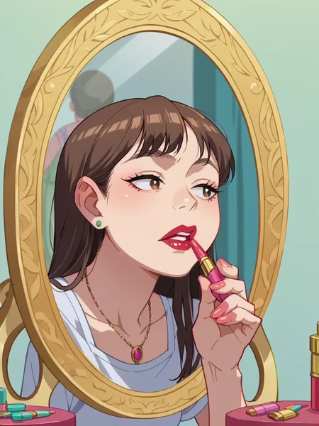 score_9, score_8_up, score_7_up, score_6_up,   <lora:l1ppyXLP:0.7> l1ppy, lipstick, cosmetics, applying makeup, 1girl, anime screencap, mirror,