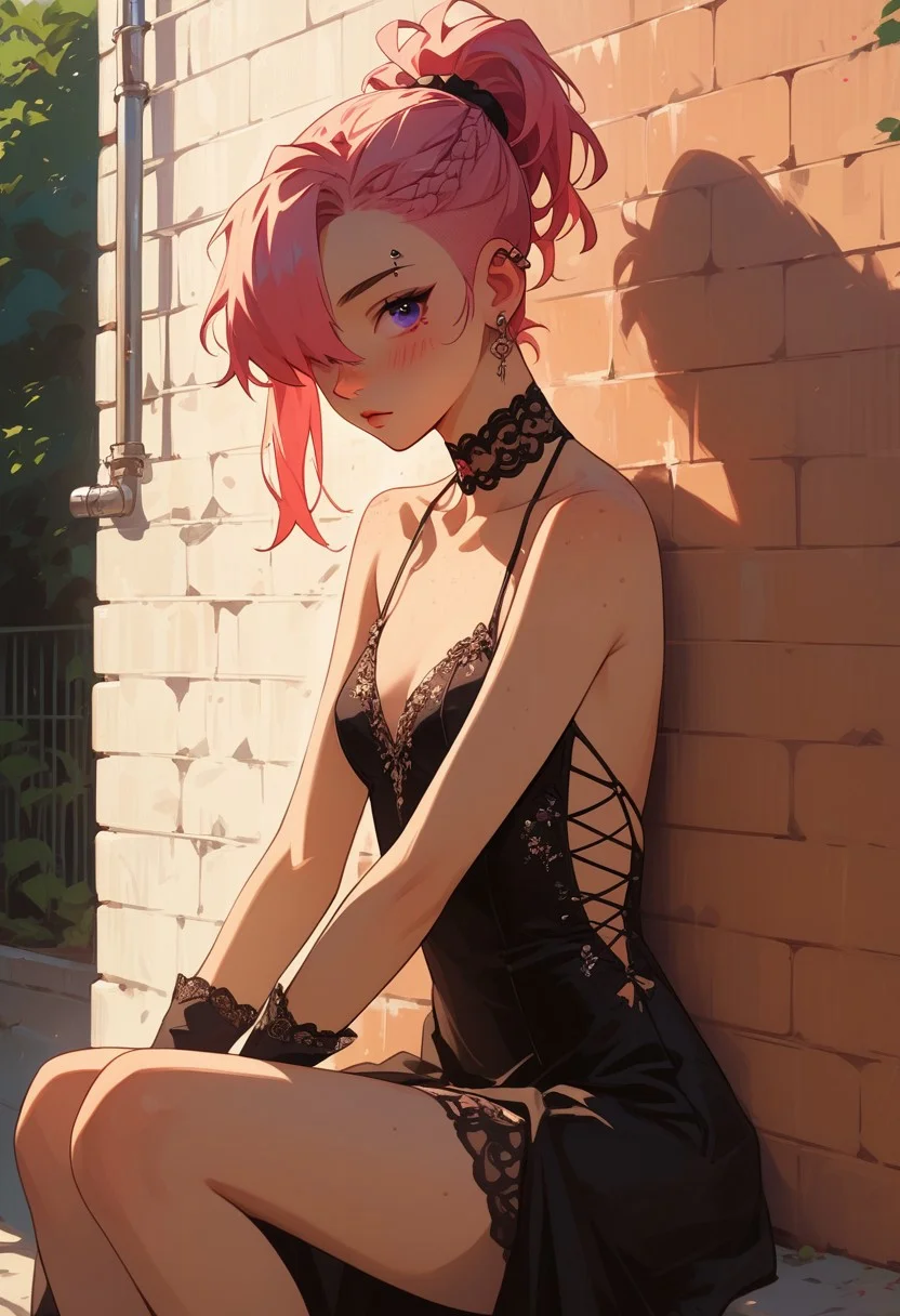 score_9, score_8_up, score_8, score_7_up, score_7, adult female,tiny tits, flat , female, neon hair, long hair, hair, hair over one eye, dark eyebrow, cute face, freckles, ear piercing, anime girl, petite body, thin, short,small face , , cute, easynegative, blushing,
Masquerade Ball Guest: Elegant gown, intricate mask, gloves, ornate jewelry, updo hairstyle, mysterious, sophisticated.
score_9, score_8_up, score_7_up, score_6_up, slim girl, perfect small breasts,, blushing nose, twin short ponytail, knees together, outside against tile wall of building, lamp white light, tiled wall, cowboy shot, stay near wall, chest up, knees together
sinozick style,g4n1m3,