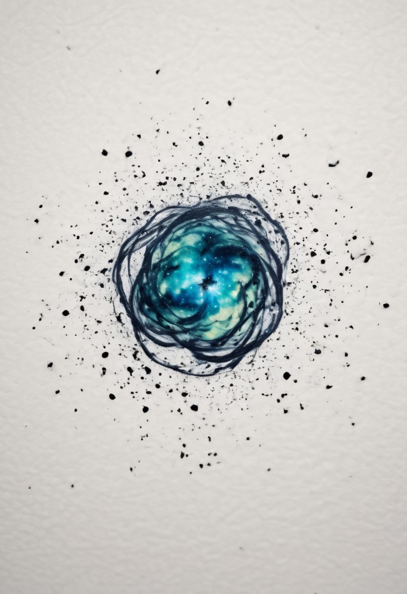 potato stamp of a nebula swirling in a far away galaxy
potamp