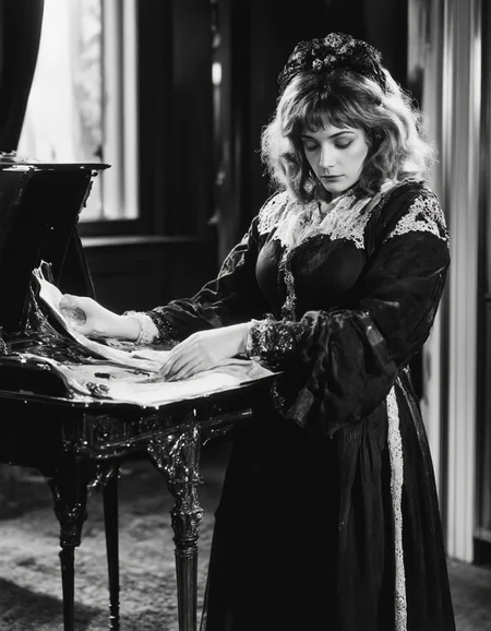 Full body shot  of pretty mature 45yo woman, <lora:1900s_Drama_Movie:1>, ArsMovieStill, movie still from a 1900s drama movie, <lora:kobzar:1>