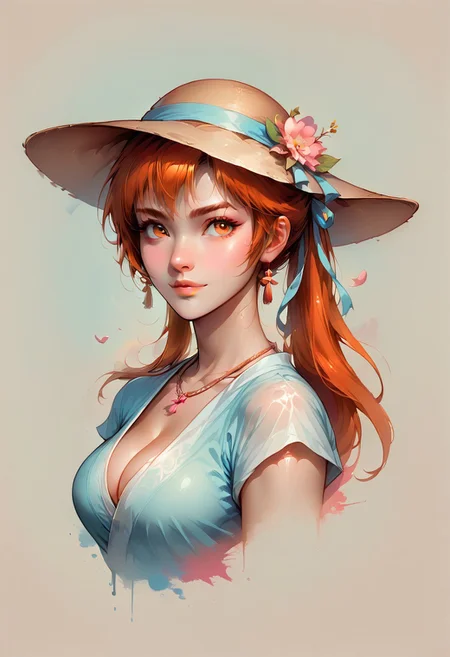 Faded Headshot, faded bottom, faded edges ,score_9,score_8_up,score_7_up,score_6_up,score_5_up,
1girl, (kasumi) from dead or alive,(ultra HD quality details), ponytail, hair ribbon, beautiful face,
White to pink sundress with lace sleeves and cherry blossoms on the skirt.
She also wears heeled sandals, a necklace with a pink gemstone, and a sunhat with a blue ribbon.
, digital illustration, disney, rule 63, full body, perfect anatomy, perfect face, butt showing esthetically, abstract beauty, beautiful, centered, looking at the camera, approaching perfection, dynamic, moonlight, highly detailed, watercolor painting, artstation, concept art, smooth, sharp focus, illustration,
close up, upper body, huge breasts, portrait,