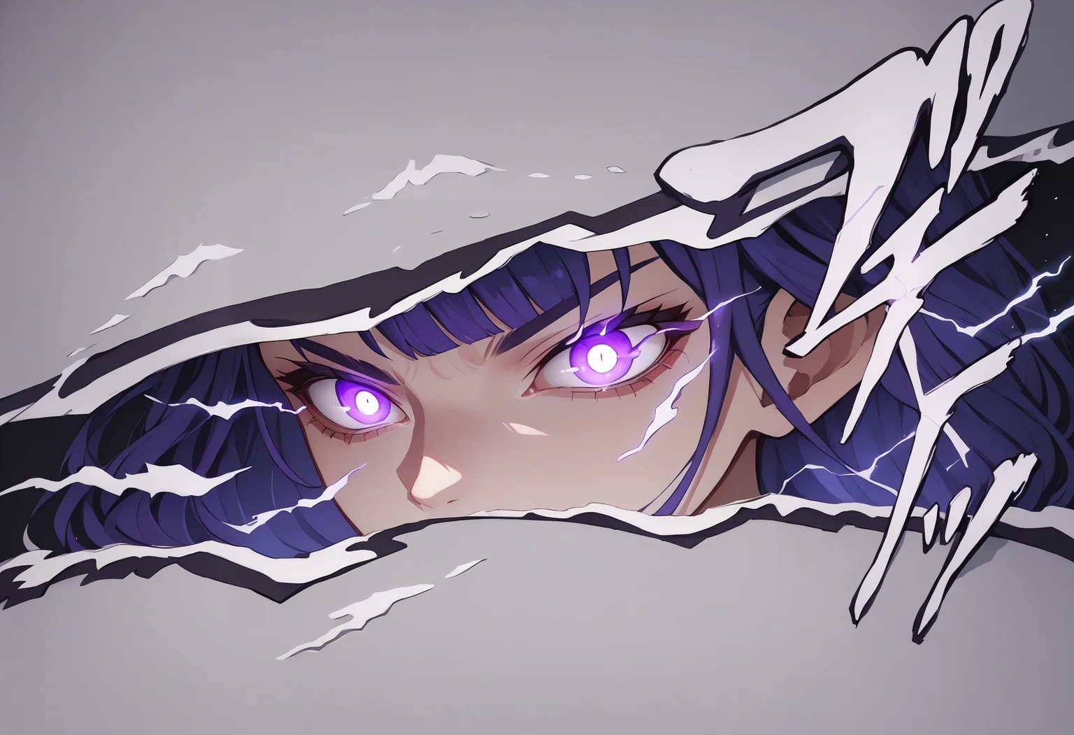 score_9, score_8_up,score_7_up, source_ anime, 1girl, incrspersonacutinxl, <lora:PersonaCutIn_XLPD_V2:1>, raiden shogun, electricity, close-up, glowing eyes,