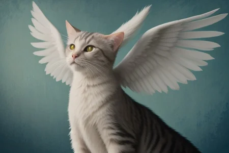 ,(Masterpiece:1.2, high quality),
 cat, :3,  
<lora:cat_20230627113759:0.8> angel wings